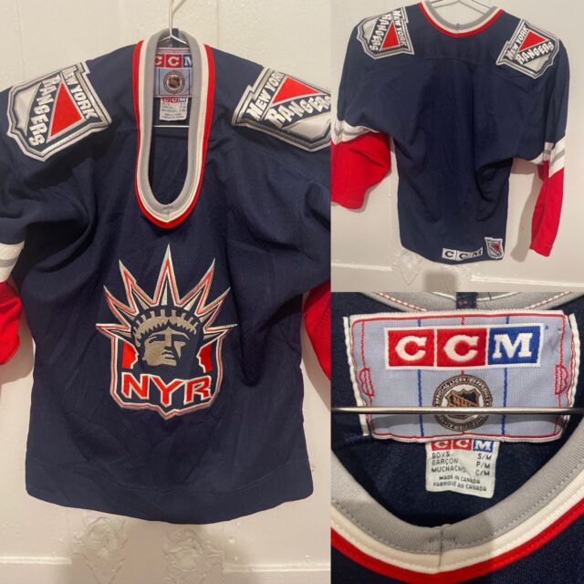 WAYNE GRETZKY  New York Rangers 1999 CCM Vintage Throwback Jersey