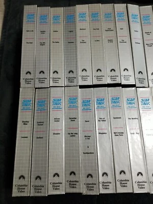 Star Trek: The Next Generation Collector's Edition Lot DEAL 21 VHS 43 Episodes - Image 1 of 4