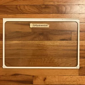 MAGIC CHEF HVDR1040B Refrigerator Glass Framed Shelf 503602010281 Clear White - Picture 1 of 5