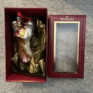 Waterford Christmas  Pink Angel Ornament Blown Glass Holiday Retired - Picture 1 of 7