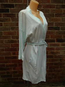 BHS Ladies Mint Cotton Jersey Robe/Dressing Gown - Size 8-10 - Picture 1 of 3
