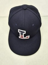 NEW Lipscomb Bisons USA Flag L "The Game" Baseball Hat 7 1/4 #GP300 NAVY BLUE