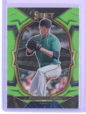 2023 EVERSON HANCOCK PANINI SELECT #27 NEON GREEN PRIZM #ED 47/75!!