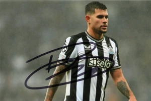 NEWCASTLE & BRAZIL: BRUNO GUIMARAES FIRMATO 6x4 FOTO AZIONE + CERTIFICATO DI AUTENTICITÀ - Foto 1 di 1