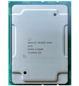 Intel Xeon Gold 6149 3.10 GHz 16-Core sr3g2 lga-3647 c621 server CPU processor - Picture 1 of 1