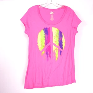 OP Girls Bright Pink Short Sleeve Tee Shirt Size XL 15-17 - Picture 1 of 4
