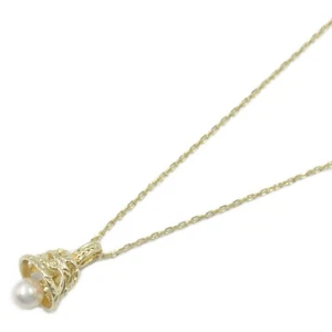 MIKIMOTO Collar de Perlas Colgante 18KYG Oro Amarillo Blanco Usado Mujeres - Imagen 1 de 7