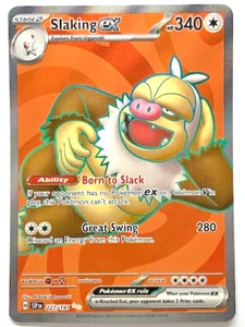 Carta Pokemon rara Slaking ex 227/191 Sv08: Surging Sparks Holo Full Art - Foto 1 di 2