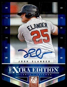 2012 Elite Extra Edition Signature Status Blue #142 Josh Elander Auto /50