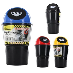 Set of 2X Car Trash Garbage Mini Can Holder Ashtray Case for Car's Cup holder - Picture 1 of 11
