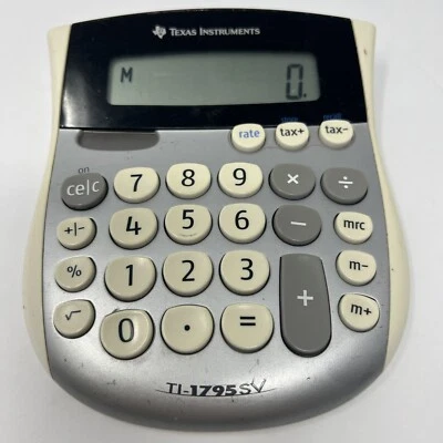 Texas Instruments TI-1795 SV Simple Desktop Calculator - Image 1 of 4
