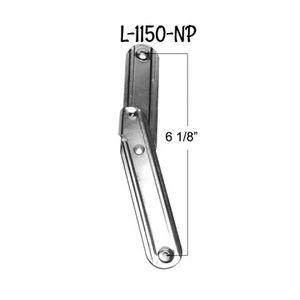 Trunk Lid Support - Small Trunk Stay - Nickel Plated Steel for Antique Trunk - Picture 1 of 3