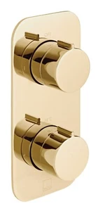 VADO TABLET 2 WAY THERMOSTATIC SHOWER BRIGHT GOLD IND-T148/2-ALT-BG  £950rrp - Picture 1 of 3