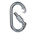 Steel ORing Carabiner Clip Hook 25KN Screw Locking for Rappelling and Climbing