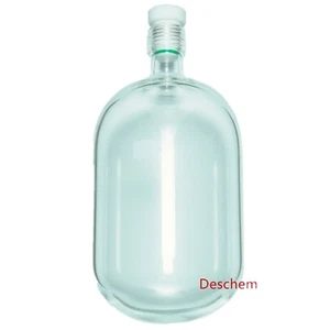 Botella de vidrio de alta presión de 500 ml, matraz de pared pesado 95*205 con red de PTFE #15 - Imagen 1 de 1