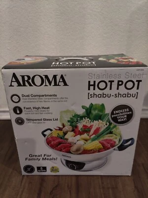 Olla caliente shabu shabu eléctrica aroma *nunca usada* Foto 1 de 4