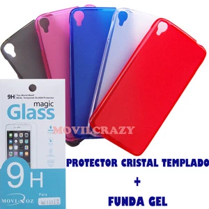 FUNDA GEL PROTECTOR PANTALLA CRISTAL TEMPLADO PARA ALCATEL ONE TOUCH IDOL 3 5.5 - Imagen 1 de 1