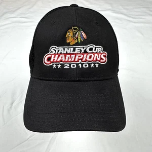 Gorra New Era 2010 Chicago Blackhawks Stanley Cup Champions Md-Lg ajuste elástico nueva sin etiquetas - Imagen 1 de 8