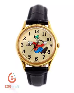 Orologio Vintage Seiko Lorus Disney Pippo V516-6A00 Quadrato Quadrato Guanto Lancette - Foto 1 di 5