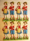 .★. Komplett-Bogen Hänsel und Gretel - um 1930 aus einer Bäckereiauflösung (55)