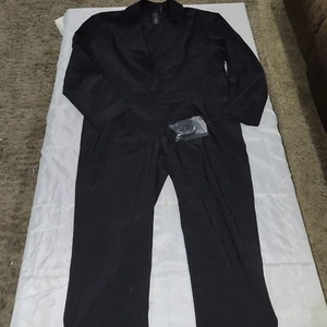 NORMA KAMALI Single Breasted Tapered Leg Jumpsuit in Black Size M/38 - Picture 1 of 11