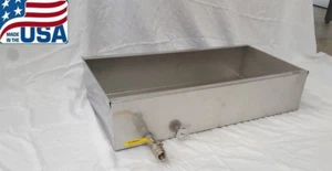 16"x30" Maple Syrup Pan w/Valve and Thermometer Stainless Steel Evaporator *USA* - Picture 1 of 5