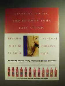 Pubblicità shampoo, balsamo Salon Selectives 1998 - Foto 1 di 1