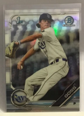 2019 BOWMAN CHROME JJ GOSS ROOKIE REFRACTOR #BDC-61 RAYS PDK - Image 1 of 2