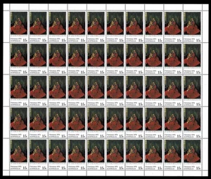 Full Sheet of 50 Madonna & Child 1978 Australia 15c Xmas Christmas Stamps - MINT - Bild 1 von 2