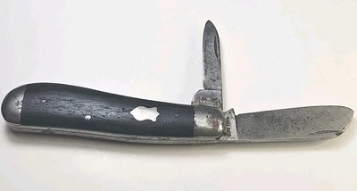 Vintage Walden Knife Co. 9341C  2 Blade Folding Pocket Knife With Wooden Handles - Image 1 of 4