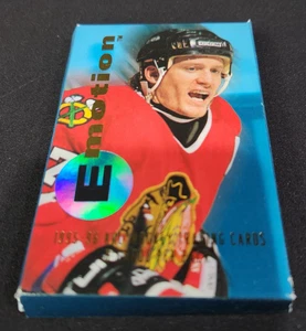Paquete de hockey Fleer SkyBox Emotion 1995-96 tarjetas NHL selladas de fábrica raras - Imagen 1 de 3