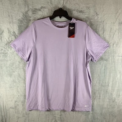 Rebook Women's T Shirt 2X Speedwick Purple Performance Gym Workout Top Tee NWT - Image 1 of 4