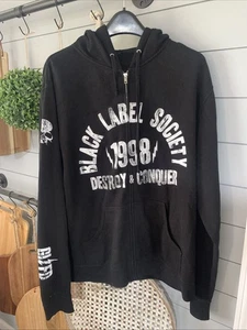 Black Label Society Worldwide  Zip Up Hoodie Size Large  Destroy & Conquer🔥 - Picture 1 of 9