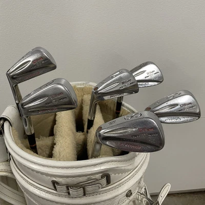 1960s Wilson Staff Dynapower "Bullet Back" Irons 5-PW Left Hand LH Made in USA - Image 1 of 4
