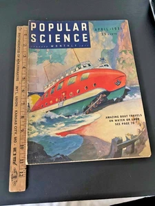 1931 DECEMBER POPULAR SCIENCE MAGAZINE AMAZING ILLUSTRATED FRONT COVER - VOL118 - Picture 1 of 5