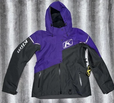 Nuevo Con Etiquetas Marca Klim Mujer Púrpura/Gris Moto de Nieve Invierno Chaqueta Talla Pequeña Foto 1 de 4