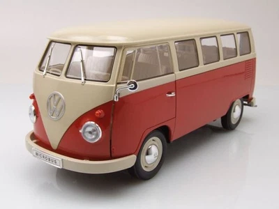 WELLY, VOLKSWAGEN Tipo 1 1963 rosso e beige, 1/18,  WEL18054ROUGE - Immagine 1 di 4