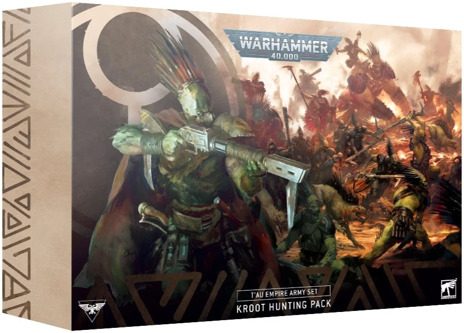 Warhammer 40k Imperio Tau Kroot Paquete de Caza Conjunto Ejército, Falta 1 Mini/Códice/Tarjetas Foto 1 de 1