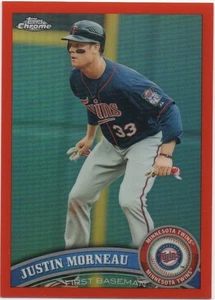 Justin Morneau 2011 Topps Chrome Baseball Orange Refractor #154 Twins - Bild 1 von 2