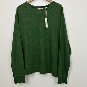 Nuevo con etiquetas Suéter de Lino Vince Para Mujer Pullover Verde Manga Larga Informal Costero - Imagen 1 de 9