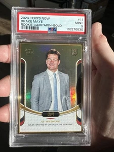 2024 TOPPS NOW #11 DRAKE MAYE /50 ROOKIE CAMPAIGN-GOLD PSA 9 - Picture 1 of 9