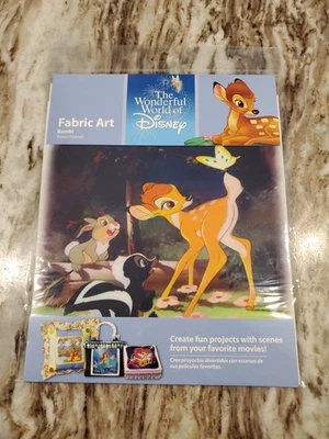 The Wonderful World of Disney Fabric Art Bambi Forest Friends 2006 - Imagem 1 de 2