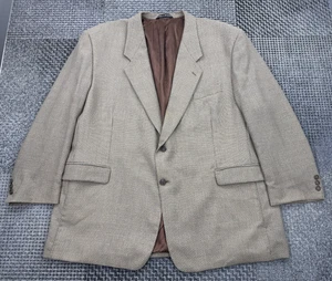 Blazer Vintage Oleg Cassini 52R Reino Unido Micro Cuadros Lana Eslovaquia Usado Diseñador - Imagen 1 de 22