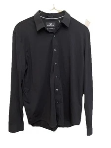 Buttercloth Regular Fit Icy Cotton Scratch Mens LS Shirt Black Size XL - Picture 1 of 4
