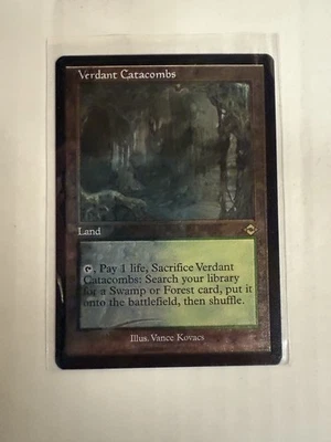 Verdant Catacombs NM ETCHED FOIL RETRO MTG! Modern Horizons 2 - Image 1 of 2