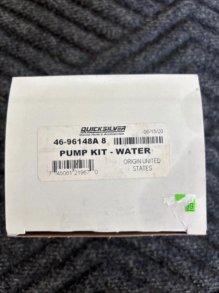 NUEVO Genuino OEM Mercury Quicksilver 46-96148A 8 Kit de Bomba de Agua Superior 96148A8  Foto 1 de 4