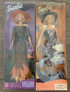 VTG Barbie Witch Dolls Halloween Glow & Enchanted Halloween NEW SEALED BOX - Picture 1 of 5