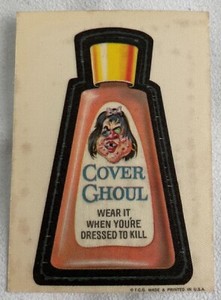 1973 Topps Wacky Packages Cloth Sticker 1st Series Cover Ghoul