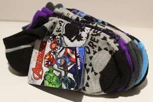 Marvel Avengers Black Panther Kids Boys No Show Socks Shoe Size 7.5-3.5 5 Pairs - Picture 1 of 4