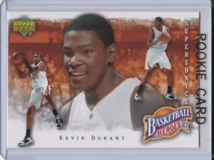 KEVIN DURANT ROOKIE CARD 2007/08 Upper Deck Basketball RC Thunder Warriors Nets! - Picture 1 of 2